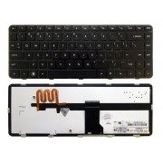 Клавиатура HP Pavilion dm4-1000, dm4-1100, dm4-1200, dm4-1300, dv5-2000, dv5-2100, dv5-2200, 598891-001 чёрная, с рамкой, с подсветкой