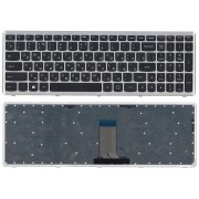 Клавиатура Lenovo IdeaPad U510, Z710, 25-205680 Чёрная, с серебристой рамкой
