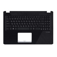 Верхняя панель с клавиатурой для ноутбука Asus FX570DD, FX570UD, FX570ZD черная