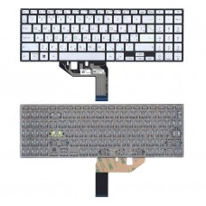 Клавиатура для ноутбука Asus VivoBook 15 D513, E510, E513, F513, K513, L510, M513, R513, S513, X513 серебристая, без рамки