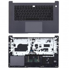 Верхняя панель с клавиатурой для ноутбука Huawei MateBook D15 серая