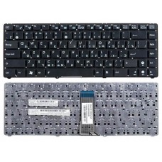 Клавиатура для нетбука Asus Eee PC 1201HAB, 1201HAG, 1201K, 1201NL, 1201PN, 1201T, 1215BT, 1215N, 1215PED, 1215PN, 1215T, 1225B, 1225C, U20A, U24A, U24E, UL20A, VX6S Черная, без рамки