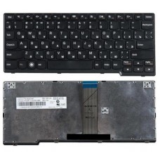 Клавиатура для ноутбука Lenovo IdeaPad S200, S205, S205S, U160, U165, S10-3, S10-3S Черная, с черной рамкой