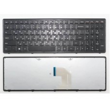Клавиатура для ноутбука Lenovo IdeaPad P500, Z500, Z500A, Z500G, Z500T Черная, черная рамка