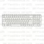 Клавиатура для ноутбука HP Pavilion G6-2258 Белая, с рамкой