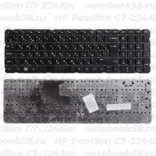 Клавиатура для ноутбука HP Pavilion G7-2246nr Чёрная, без рамки, вертикальный ENTER