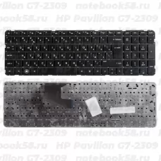 Клавиатура для ноутбука HP Pavilion G7-2309 Чёрная, без рамки, вертикальный ENTER