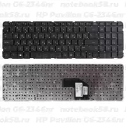 Клавиатура для ноутбука HP Pavilion G6-2346nr Черная, без рамки