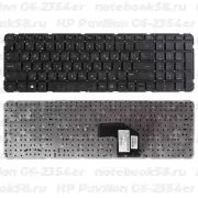Клавиатура для ноутбука HP Pavilion G6-2354er Черная, без рамки