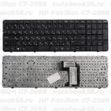 Клавиатура для ноутбука HP Pavilion G7-2088 Чёрная с рамкой