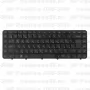 Клавиатура для ноутбука HP Pavilion DV6-3019 Чёрная, с рамкой
