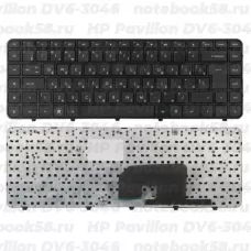 Клавиатура для ноутбука HP Pavilion DV6-3046 Чёрная, с рамкой