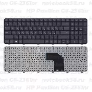 Клавиатура для ноутбука HP Pavilion G6-2361nr черная, с рамкой