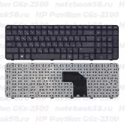 Клавиатура для ноутбука HP Pavilion G6z-2300 черная, с рамкой