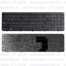 Клавиатура для ноутбука HP Pavilion G7-1216 Черная