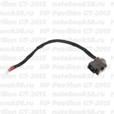 Разъём питания для ноутбука HP Pavilion G7-2015 (7.4x5.0мм, 8 контактов) с кабелем