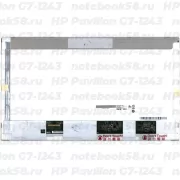 Матрица для ноутбука HP Pavilion G7-1243 (1600x900 HD+) TN, 40pin, Матовая