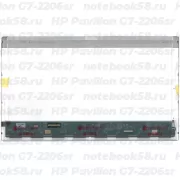 Матрица для ноутбука HP Pavilion G7-2206sr (1600x900 HD+) TN, 40pin, Глянцевая