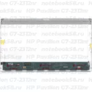 Матрица для ноутбука HP Pavilion G7-2312nr (1600x900 HD+) TN, 40pin, Глянцевая