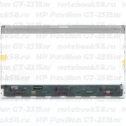 Матрица для ноутбука HP Pavilion G7-2315nr (1600x900 HD+) TN, 40pin, Глянцевая