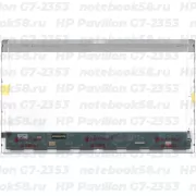 Матрица для ноутбука HP Pavilion G7-2353 (1600x900 HD+) TN, 40pin, Глянцевая