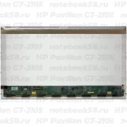 Матрица для ноутбука HP Pavilion G7-2105 (1600x900 HD+) TN, 40pin, Глянцевая