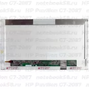 Матрица для ноутбука HP Pavilion G7-2087 (1600x900 HD+) TN, 40pin, Матовая