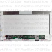 Матрица для ноутбука HP Pavilion G7-2362sr (1600x900 HD+) TN, 40pin, Матовая