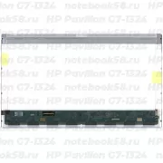 Матрица для ноутбука HP Pavilion G7-1324 (1600x900 HD+) TN, 40pin, Глянцевая