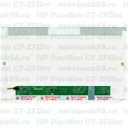 Матрица для ноутбука HP Pavilion G7-2312nr (1600x900 HD+) TN, 40pin, Глянцевая