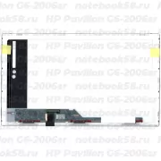 Матрица для ноутбука HP Pavilion G6-2006sr (1366x768 HD) TN, 40pin, Матовая