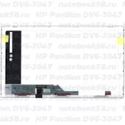 Матрица для ноутбука HP Pavilion DV6-3047 (1366x768 HD) TN, 40pin, Матовая