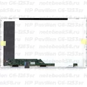 Матрица для ноутбука HP Pavilion G6-1253sr (1366x768 HD) TN, 40pin, Матовая