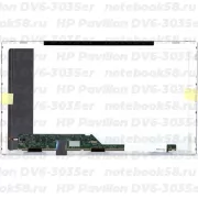 Матрица для ноутбука HP Pavilion DV6-3035er (1366x768 HD) TN, 40pin, Матовая