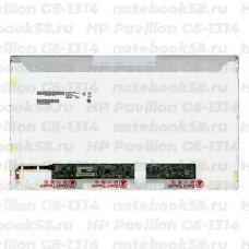 Матрица для ноутбука HP Pavilion G6-1314 (1366x768 HD) TN, 40pin, Глянцевая