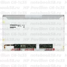 Матрица для ноутбука HP Pavilion G6-1c35 (1366x768 HD) TN, 40pin, Глянцевая