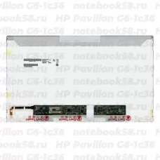 Матрица для ноутбука HP Pavilion G6-1c36 (1366x768 HD) TN, 40pin, Глянцевая