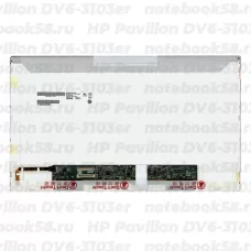 Матрица для ноутбука HP Pavilion DV6-3103er (1366x768 HD) TN, 40pin, Глянцевая