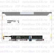 Матрица для ноутбука HP Pavilion G6-2043 (1366x768 HD) TN, 40pin, Глянцевая