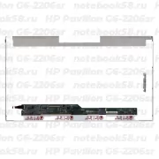 Матрица для ноутбука HP Pavilion G6-2206sr (1366x768 HD) TN, 40pin, Глянцевая