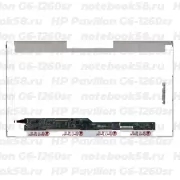 Матрица для ноутбука HP Pavilion G6-1260sr (1366x768 HD) TN, 40pin, Глянцевая