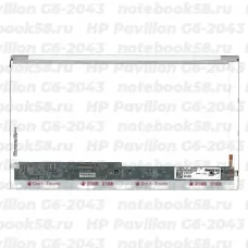 Матрица для ноутбука HP Pavilion G6-2043 (1366x768 HD) TN, 40pin, Глянцевая