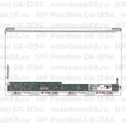 Матрица для ноутбука HP Pavilion G6-1394 (1366x768 HD) TN, 40pin, Глянцевая