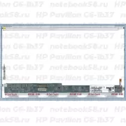 Матрица для ноутбука HP Pavilion G6-1b37 (1366x768 HD) TN, 40pin, Глянцевая