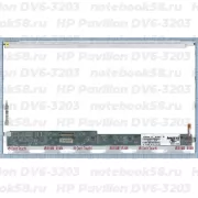 Матрица для ноутбука HP Pavilion DV6-3203 (1366x768 HD) TN, 40pin, Глянцевая