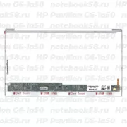 Матрица для ноутбука HP Pavilion G6-1a50 (1366x768 HD) TN, 40pin, Глянцевая