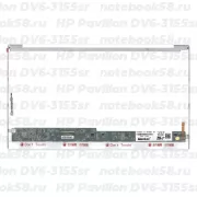 Матрица для ноутбука HP Pavilion DV6-3155sr (1366x768 HD) TN, 40pin, Глянцевая