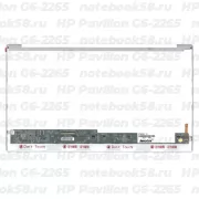 Матрица для ноутбука HP Pavilion G6-2265 (1366x768 HD) TN, 40pin, Глянцевая