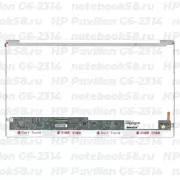 Матрица для ноутбука HP Pavilion G6-2314 (1366x768 HD) TN, 40pin, Глянцевая