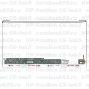 Матрица для ноутбука HP Pavilion G6-1a40 (1366x768 HD) TN, 40pin, Глянцевая